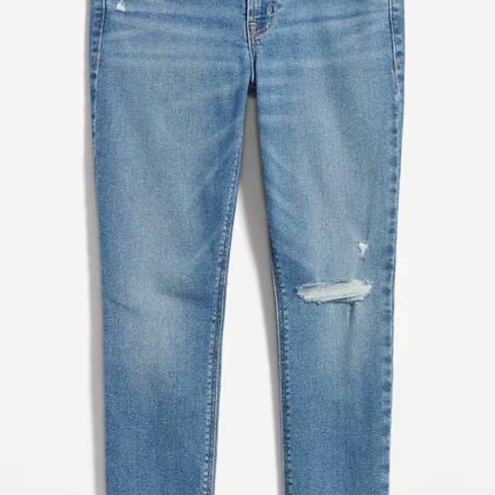 NWT Old Navy Mid-Rise Rockstar Super-Skinny Ankle Jeans - Picture 3 of 11
